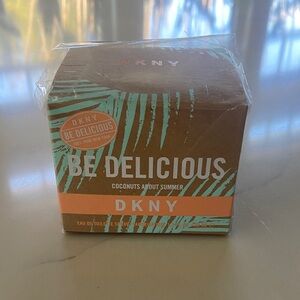 DKNY Be Delicious Coconuts About Summer with Teal and Brown Design
